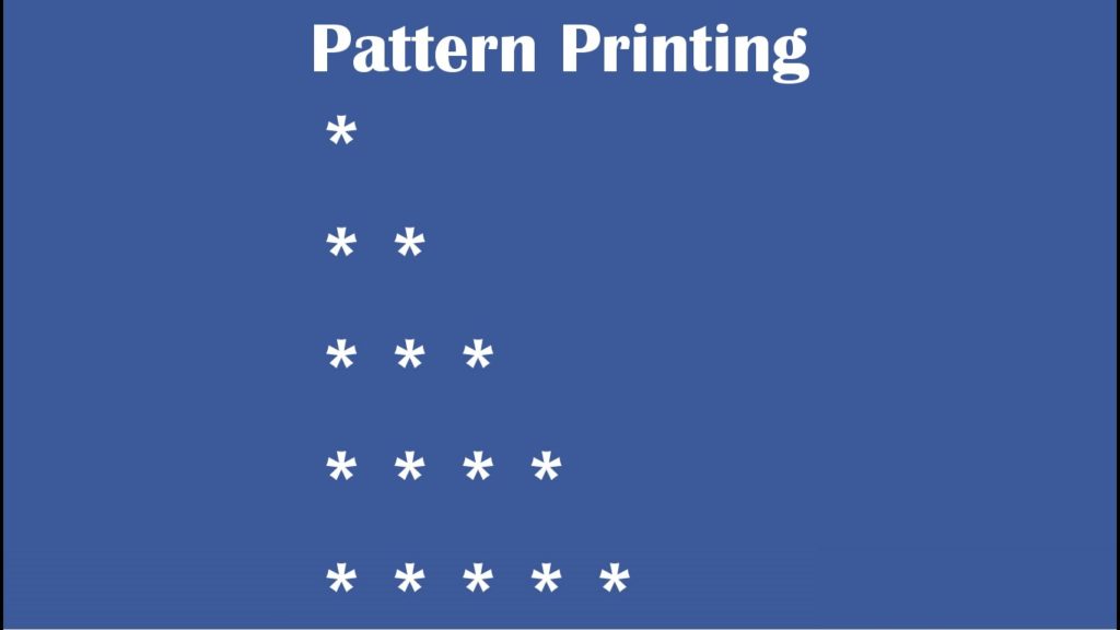 Patterns and shapes in C++