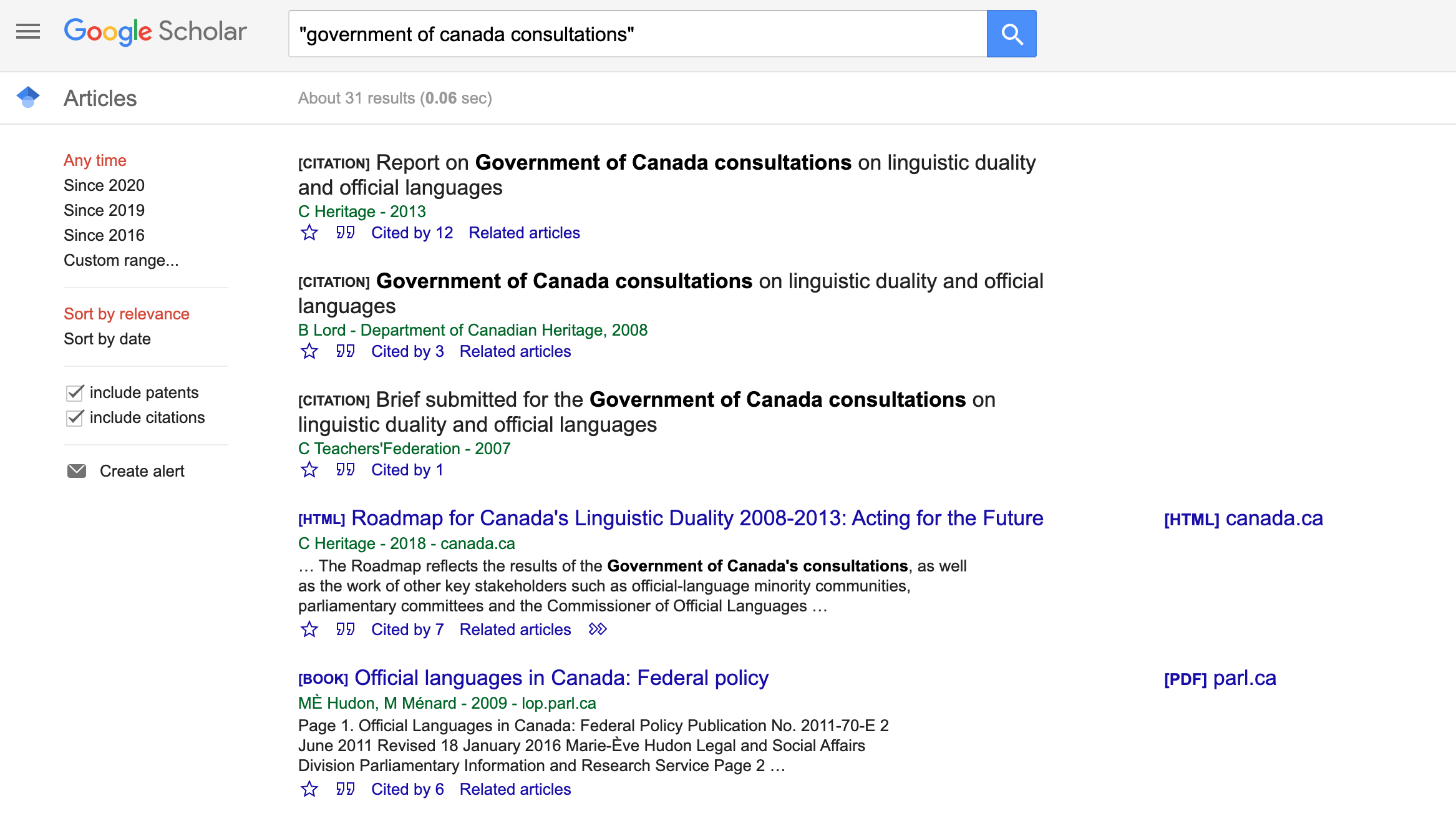 Canada-government-Google-Scholar
