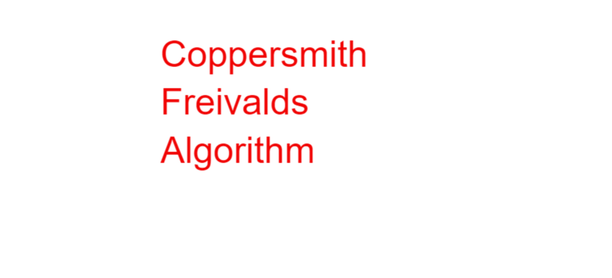 Coppersmith Freivald Algorithm